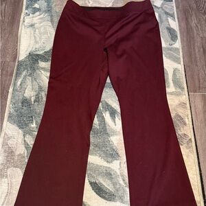 Simply Vera Vera Wang Maroon Bootcut Pants